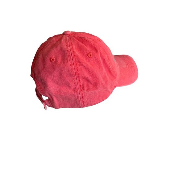 Vintage Daytona Beach FL Red Baseball Cap Adjustable Strap 100% Cotton ESY One S - Picture 4 of 6